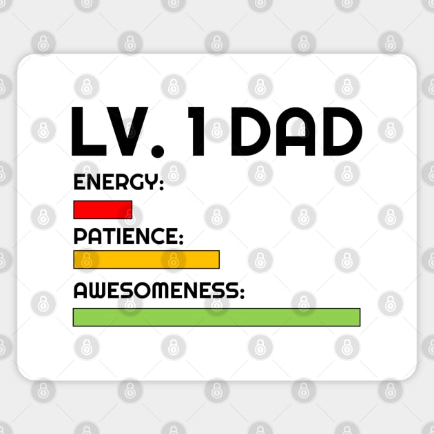 Level 1 Dad Sticker by inotyler